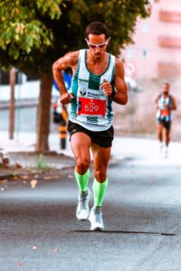 Man Running on Road